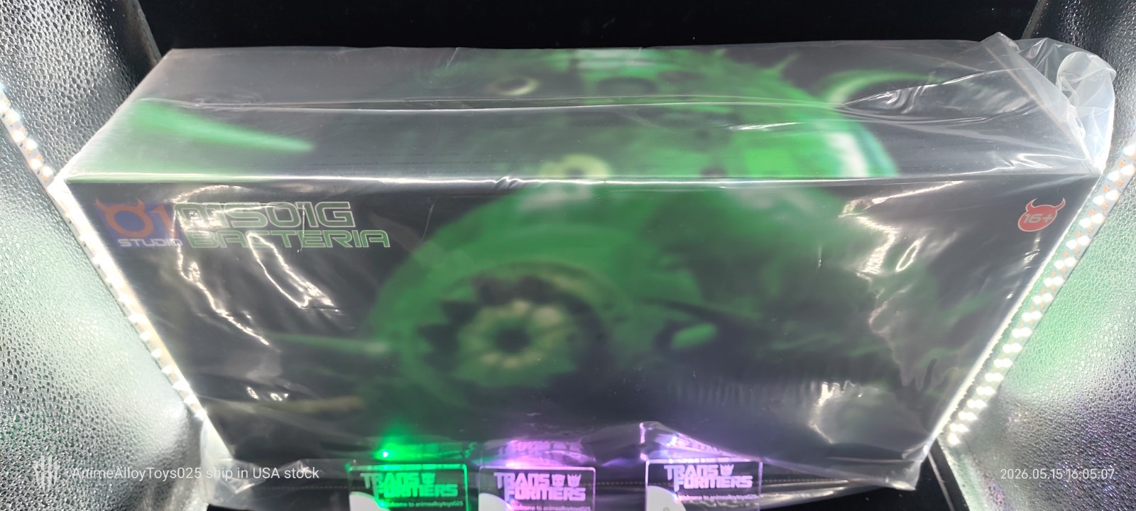 01 Studio Bacteria 01S01G Cell Unicron Transparent Green Version USAship