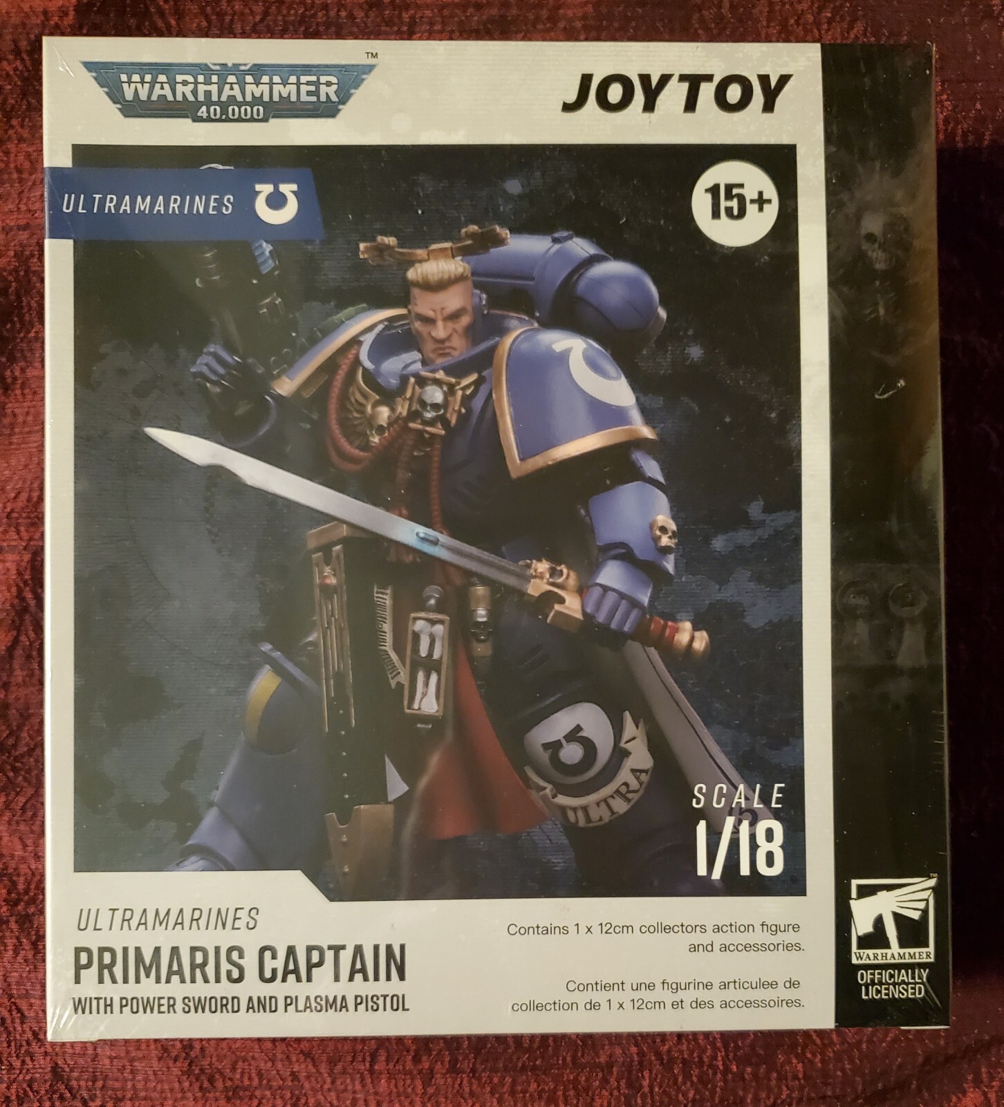 JoyToy Warhammer 40,000 40K Ultramarines Primaris Captain with Power Sword 2024