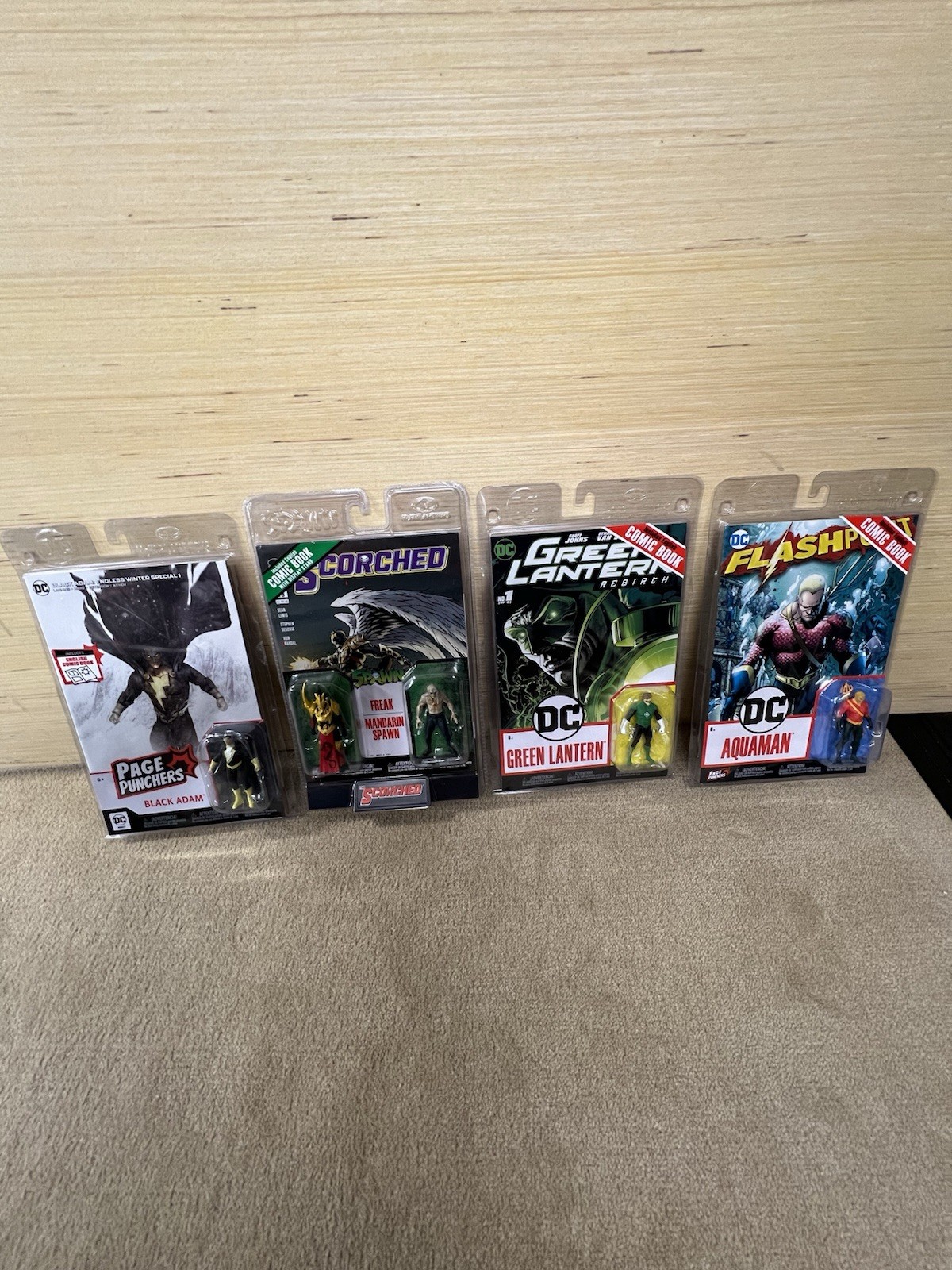 McFarlane Toys DC Page Punchers Action Figure with Comic Book Lot Of 4!See Pics!