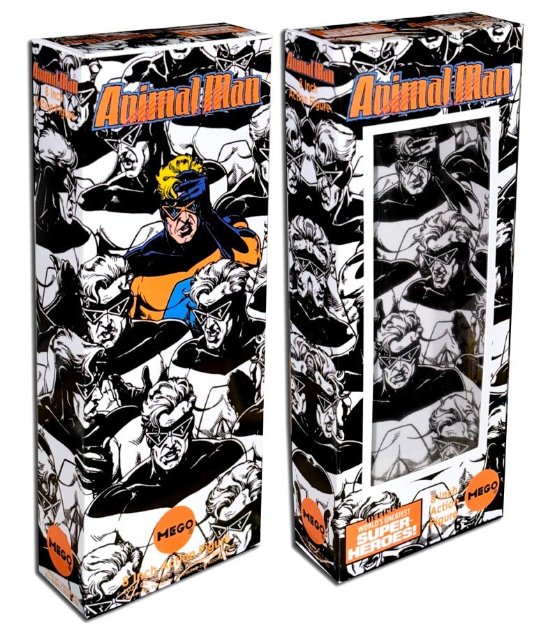 ANIMAL MAN BOX for 8&Prime; Mego Action Figure (BOX ONLY!)