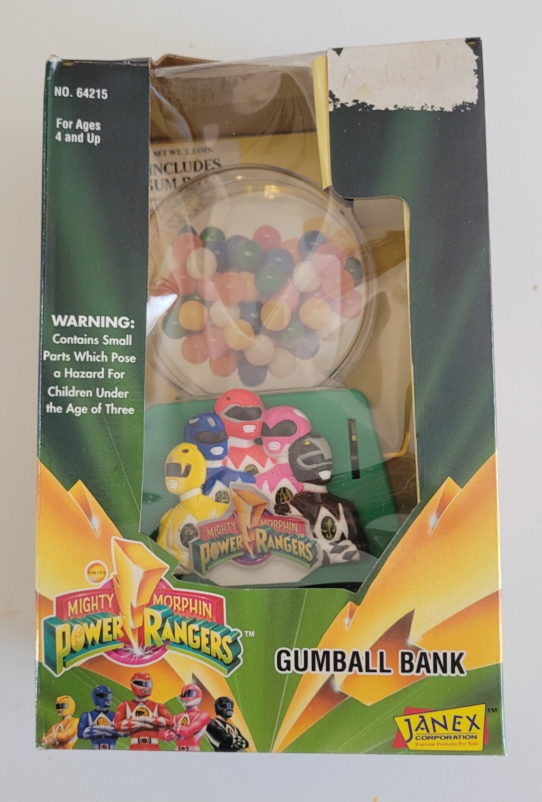 Vintage 1995 Janex Corp – Mighty Morphin Power Rangers Gumball Bank