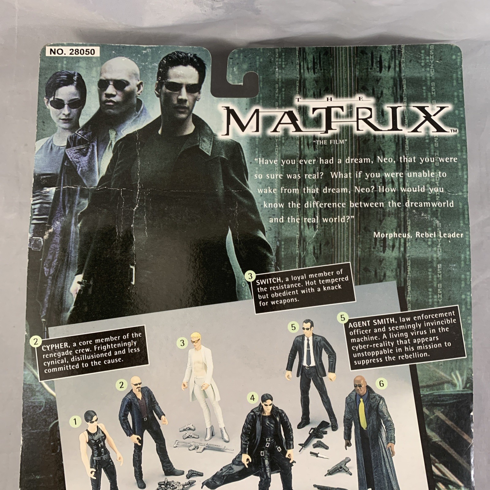 THE MATRIX AGENT SMITH Clear Action Figure WB Toy Vintage 1999 NEW SEALED