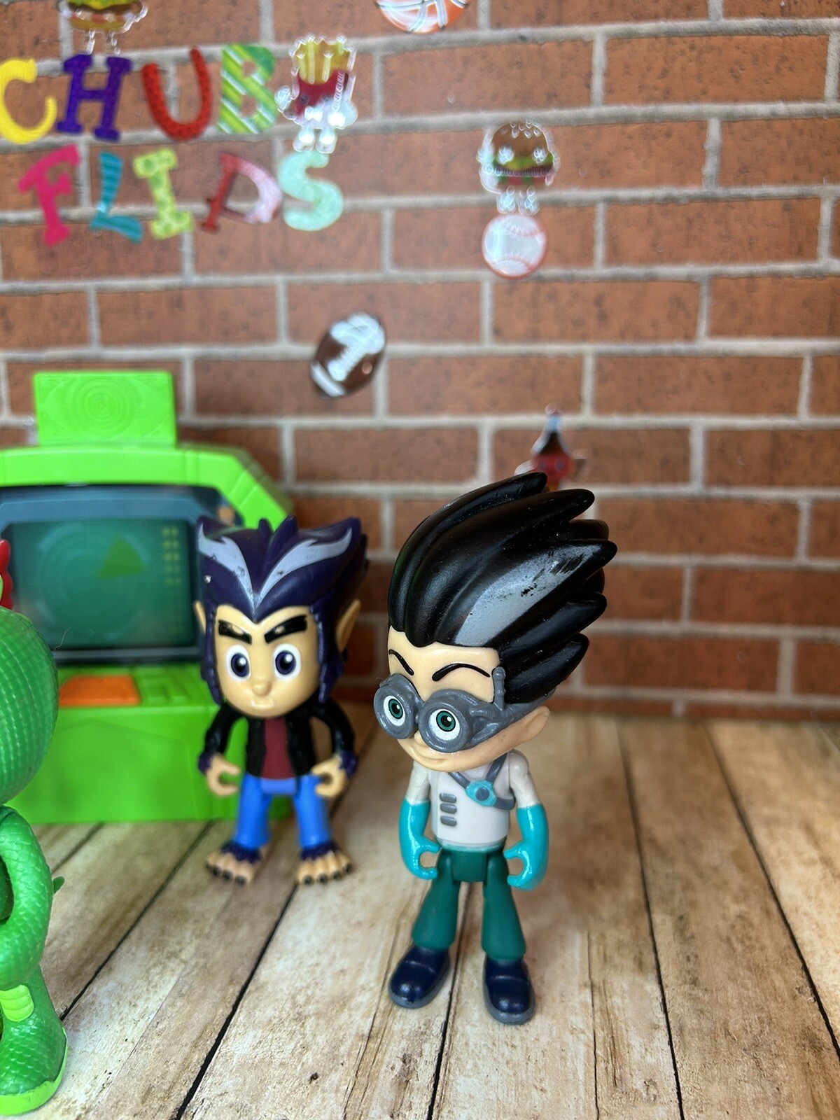 PJ Masks Figure Lot Wolfie, Gecko,cat Boy, Romeo 3”Action Figure Lot A2-00