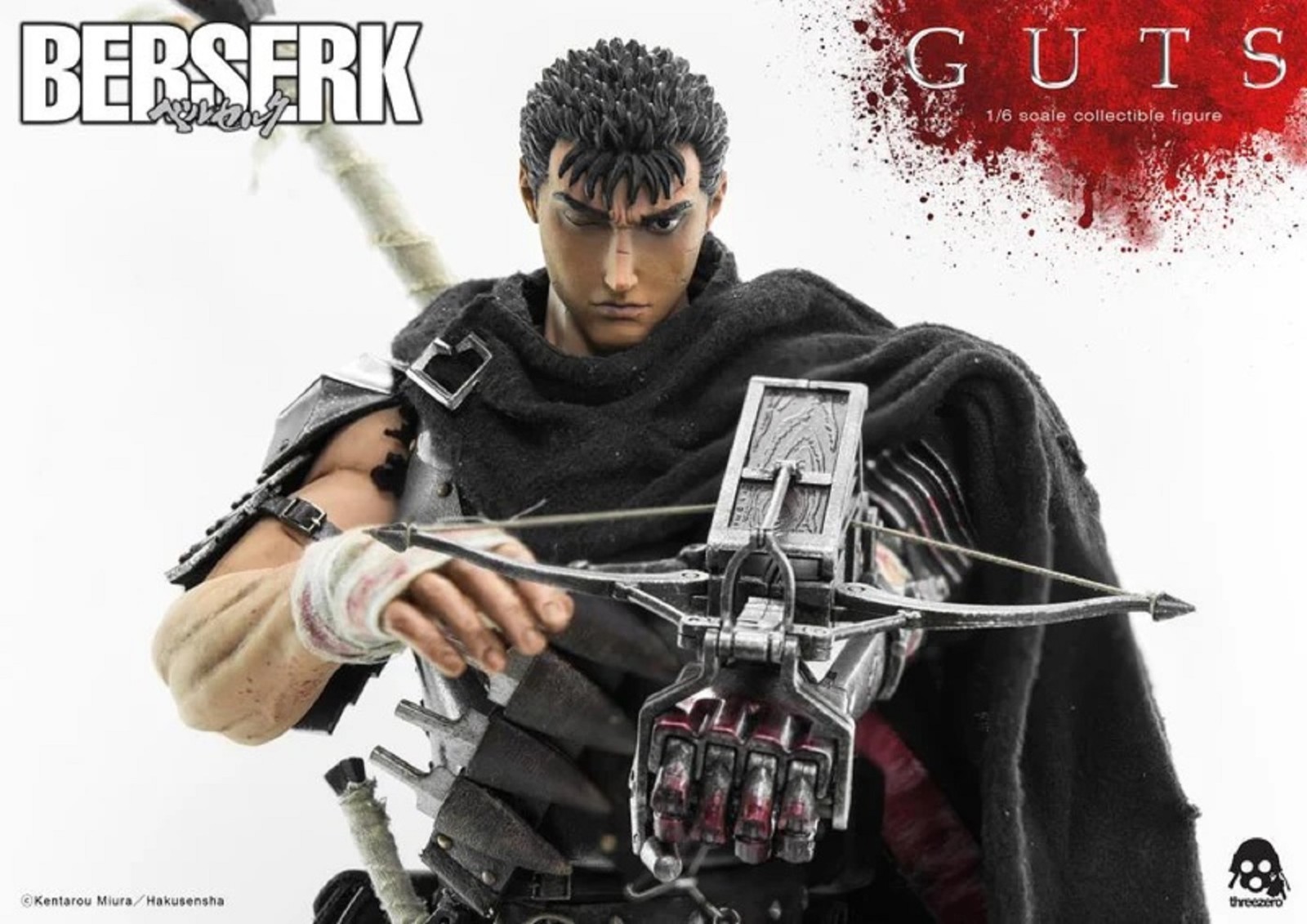 ThreeZero Berserk Guts (Black Swordsman) 1/6 Scale Action Figure Factory Sealed