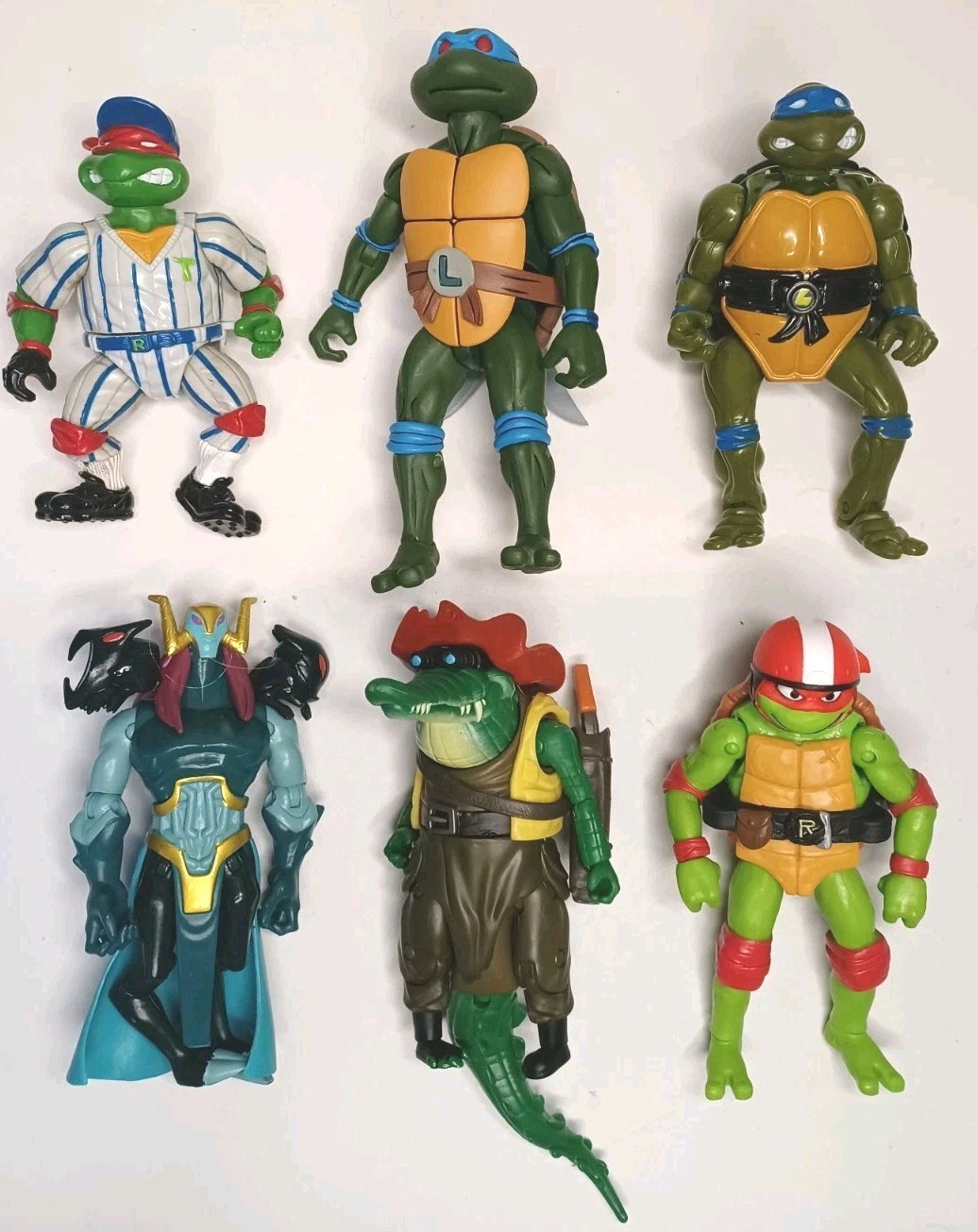 Viacom TMNT Leonardo Pizza Club,Mayhem,Leonardo NECA,Raphael,Baron Draxum Lot!