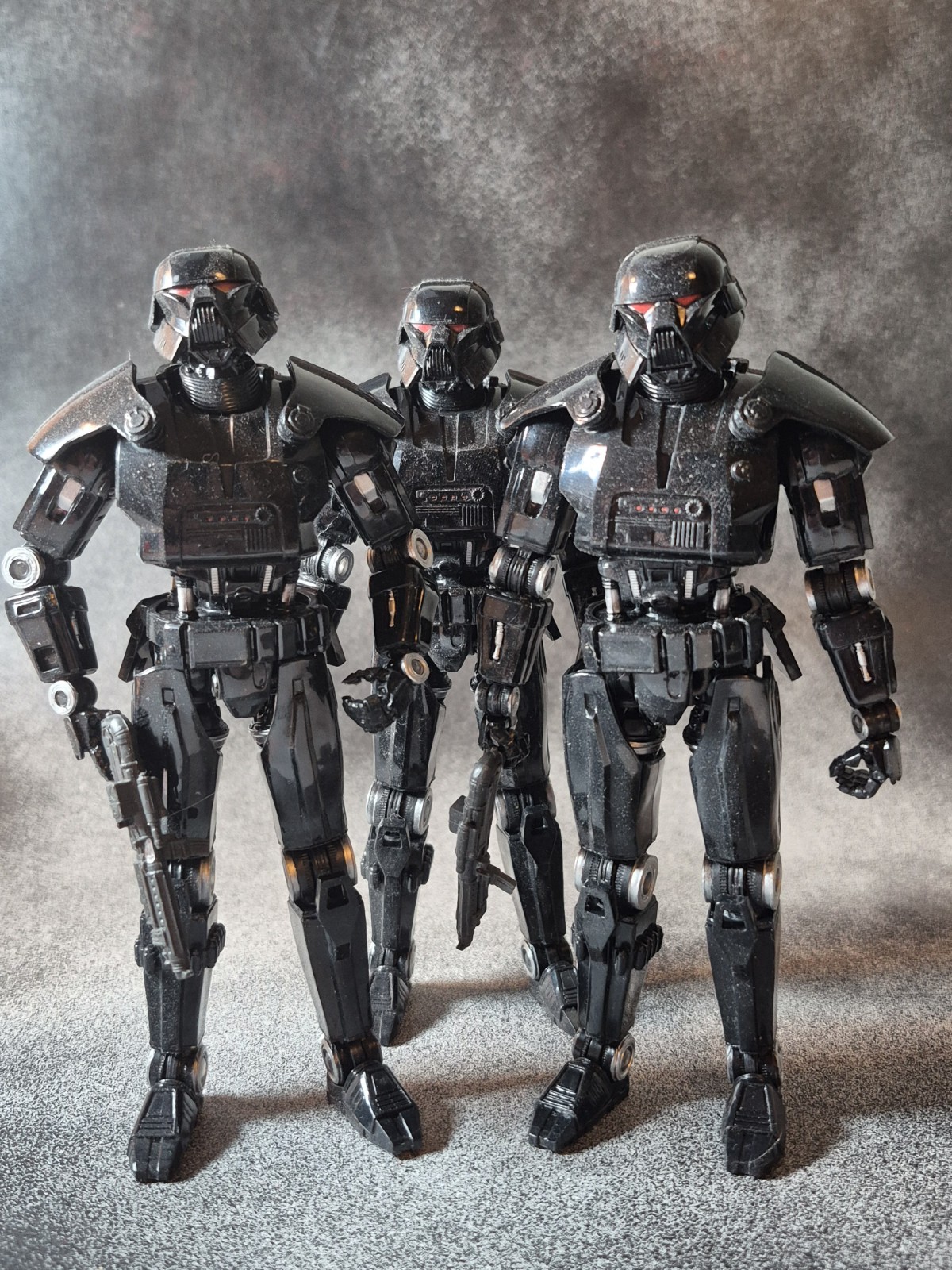 star wars black series dark trooper Lot Of 3 Mandalorian Series
