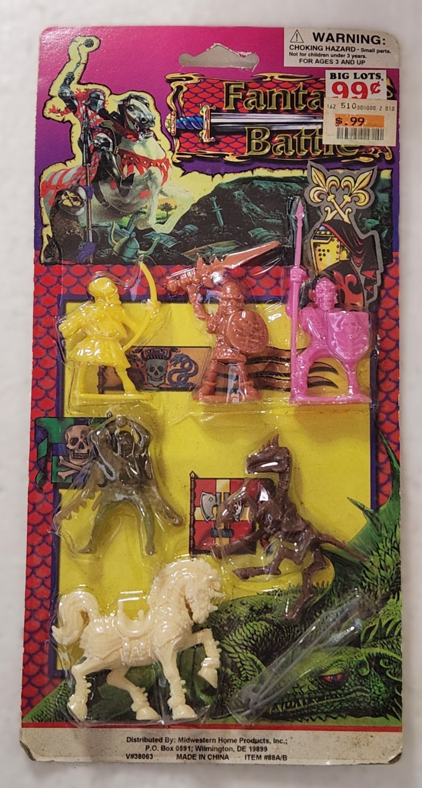 Midwestern Home Fantasy Battle Mini Figures D&D KO Vintage Skeletons Lot 4
