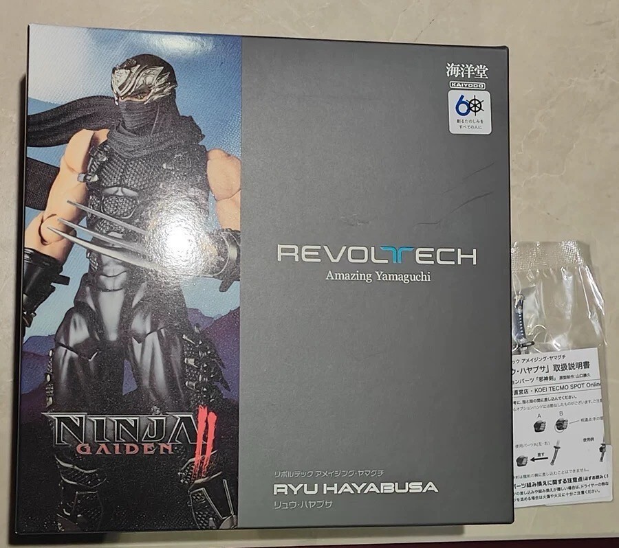 Kaiyodo Revoltech Amazing Yamaguchi NINJA GAIDEN 2 Ryu Hayabusa With Bonus Part~