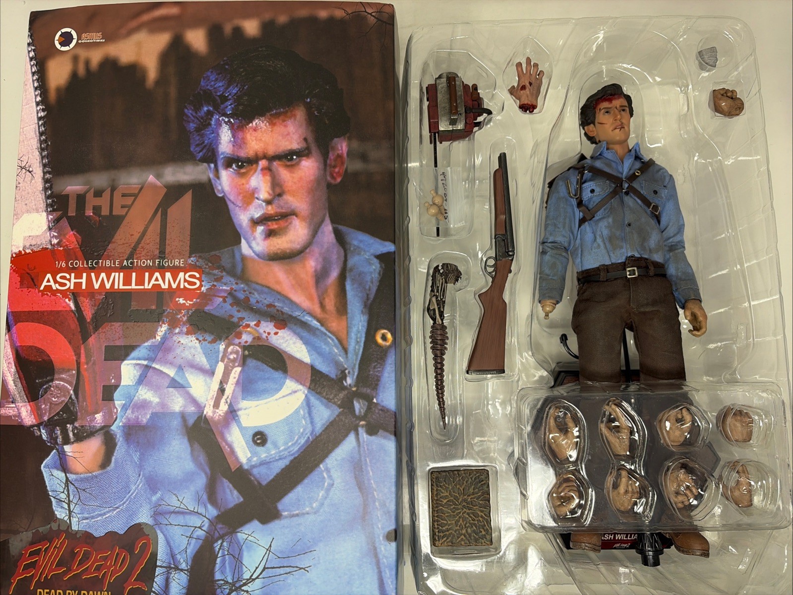 Asmus Toys Evil Dead 2 Ash Williams DELUXE LUXURY EDITION 1/6 Scale Figure 🇺🇸