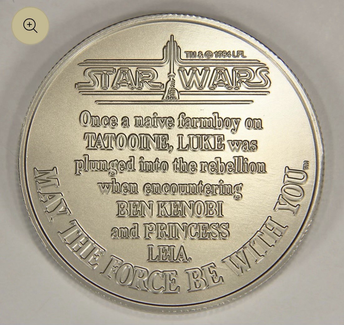 Custom Star Wars COIN POTF DROIDS Smith Lord Stan Solo REPRO Han Leia Luke Boba