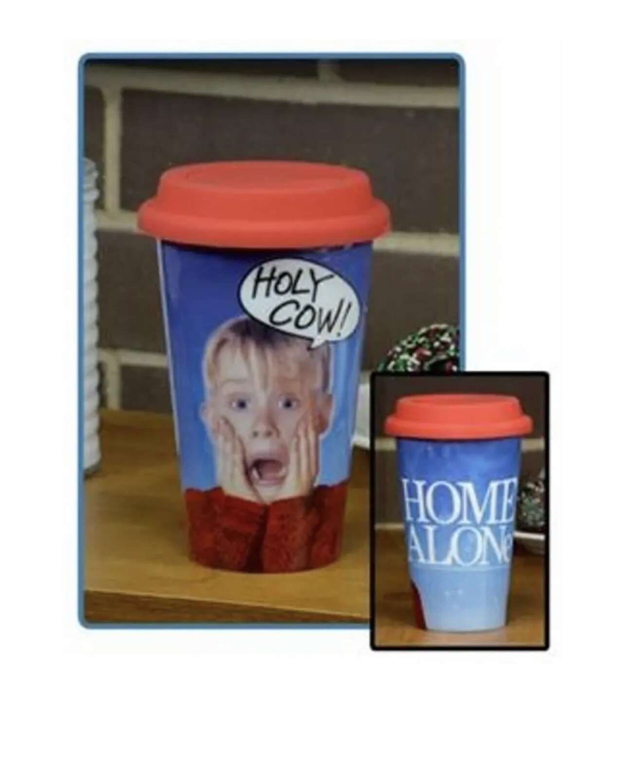 NECA HOME ALONE TRAVEL MUG [KEVIN] 12 OZ DISHWASHER+MICROWAVE SAFE B/NEW FREE SH
