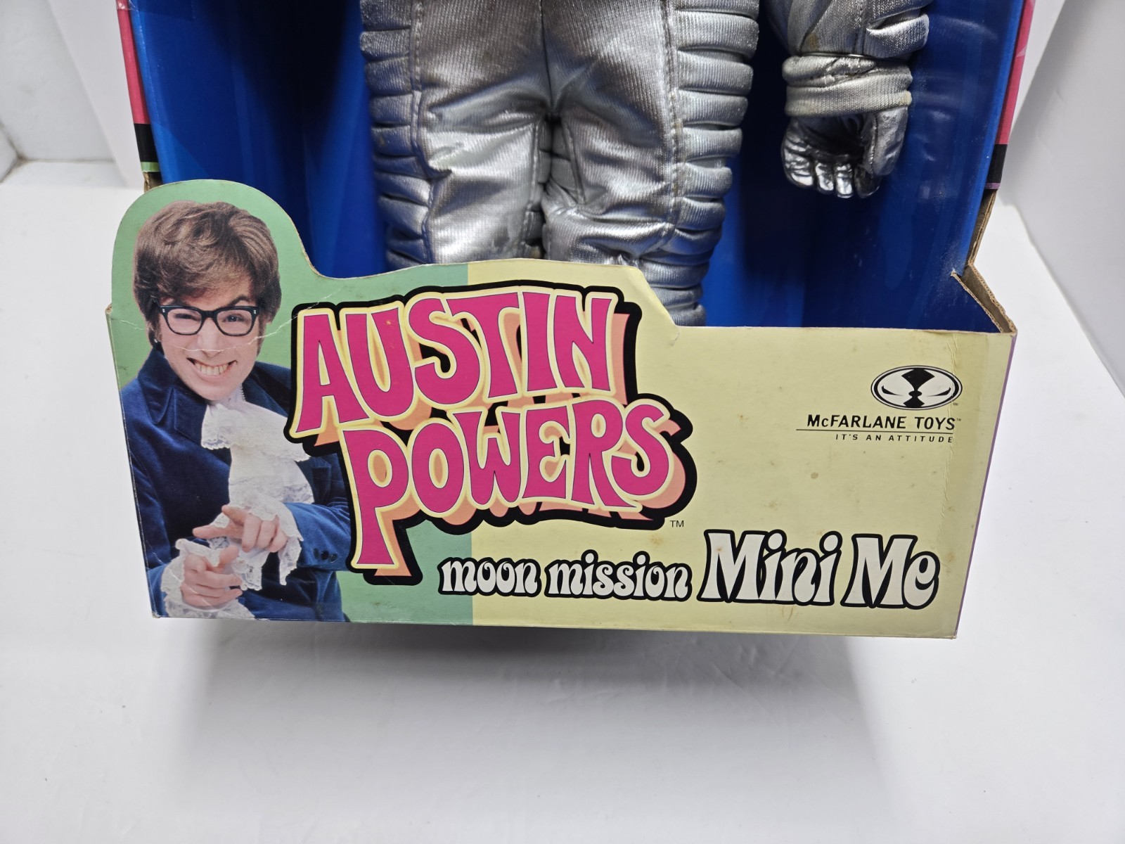 2000 McFarlane Austin Powers 18&Prime; MINI ME Moon Mission Figure In Box McFarlane