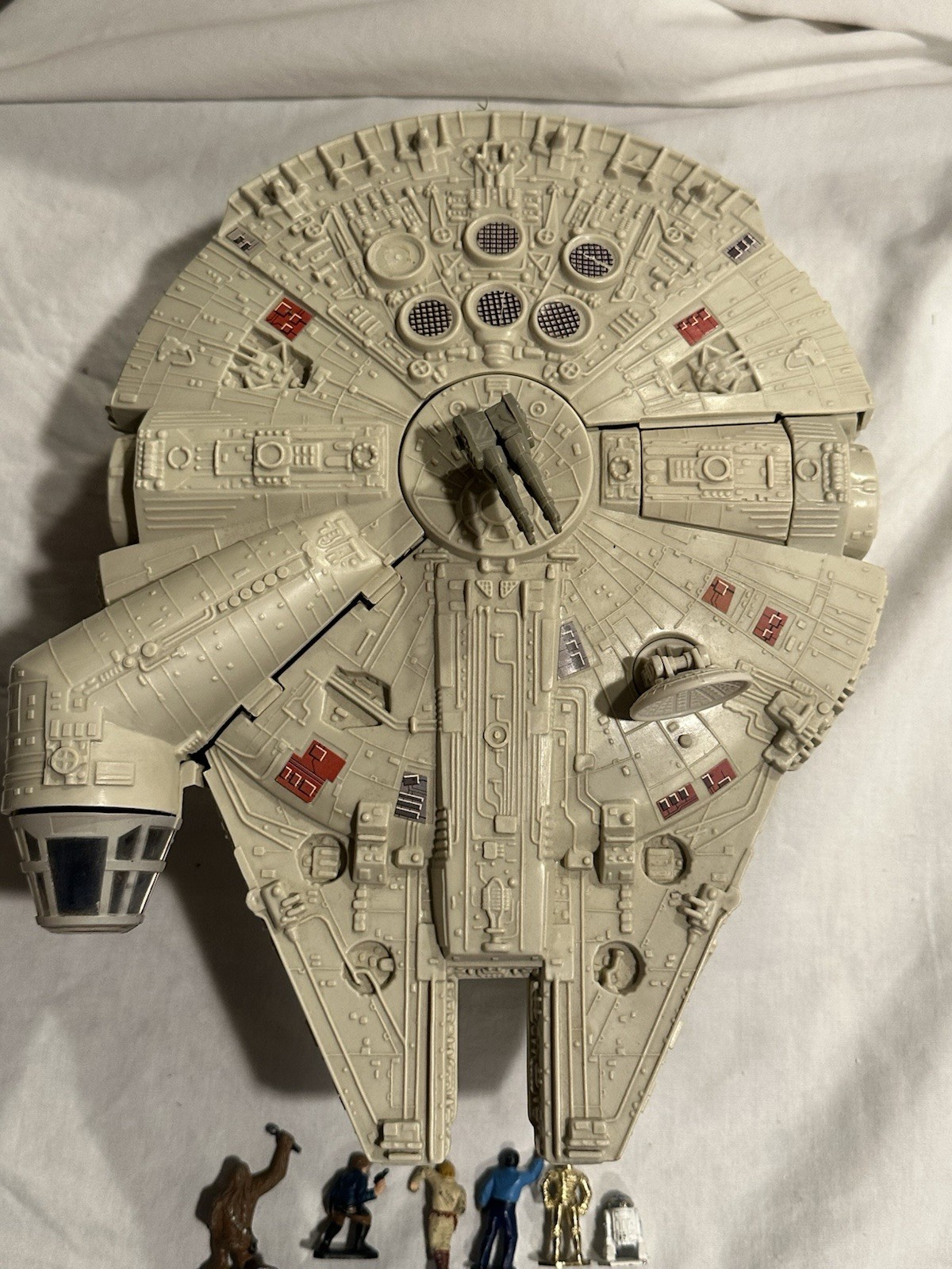 Vintage Star Wars 1982 Micro Collection Millennium Falcon Kenner Comp W Figures