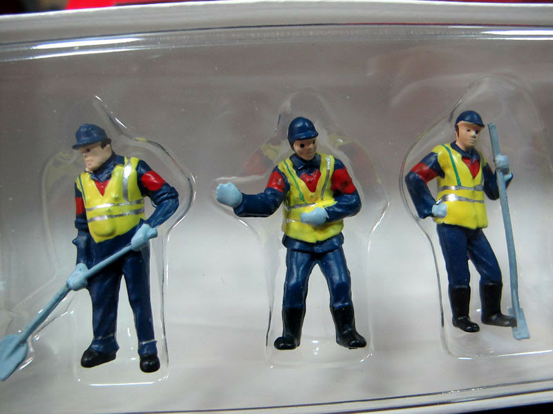 1:50 Scale Construction Worker 6PCS Figure Toy F 1/50 CAT Engineering Car Model
