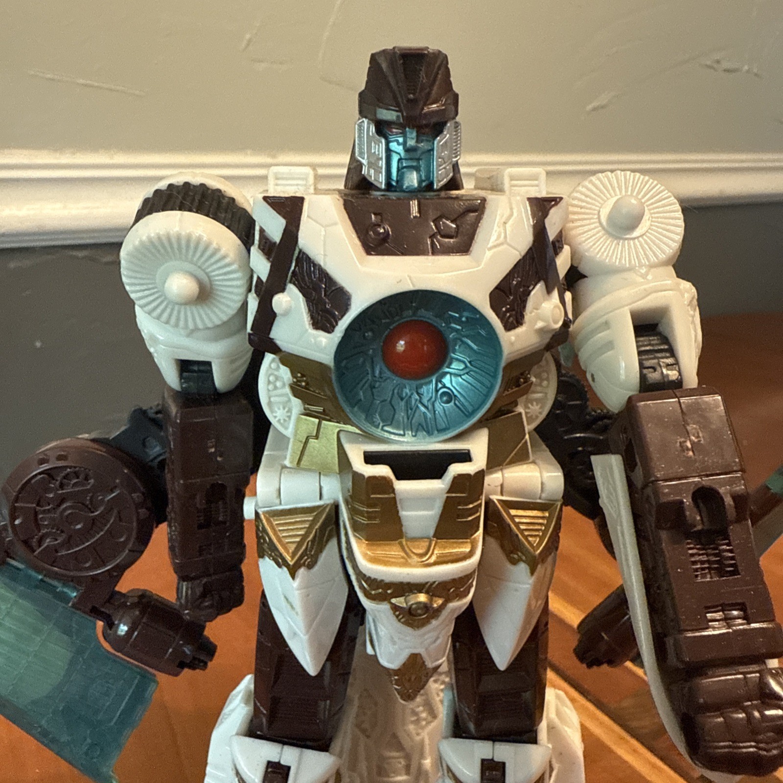 Hasbro Transformers Cybertron Voyager Vector Prime Action Figure Incomplete