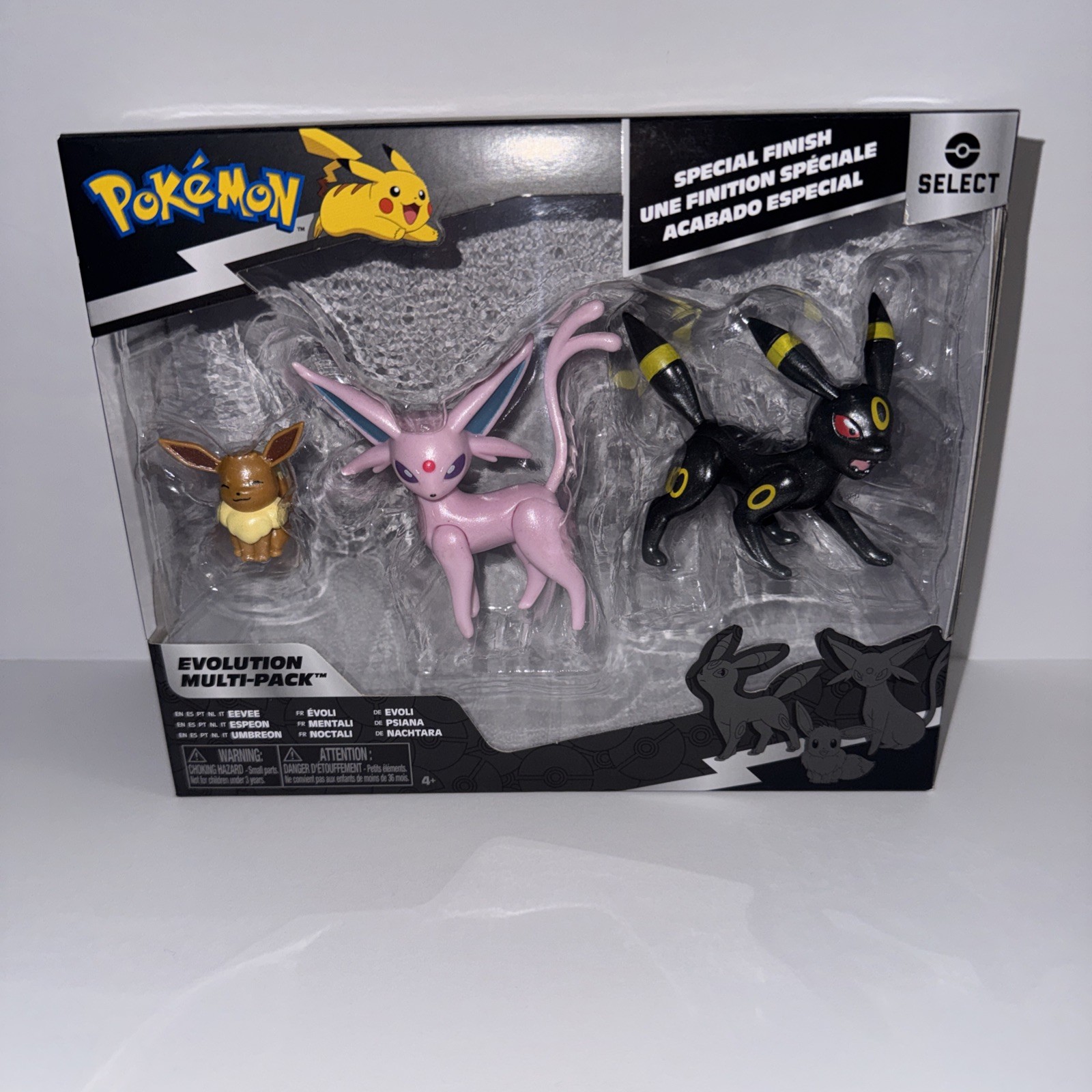 Pokemon Select Evolution Multi-Pack (3) Eevee Umbreon Espeon Special Finish NIB