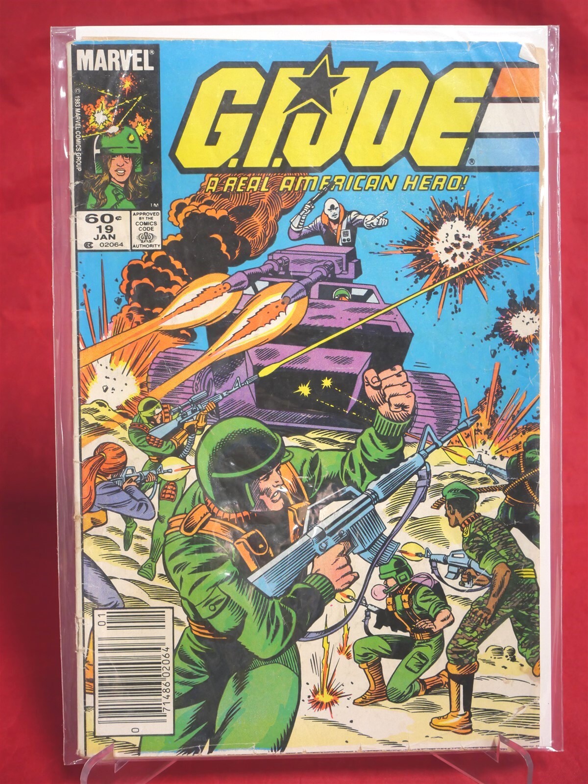 GI Joe Comic Book ARAH Issue #19 Marvel Comics Group A Real American Hero Low