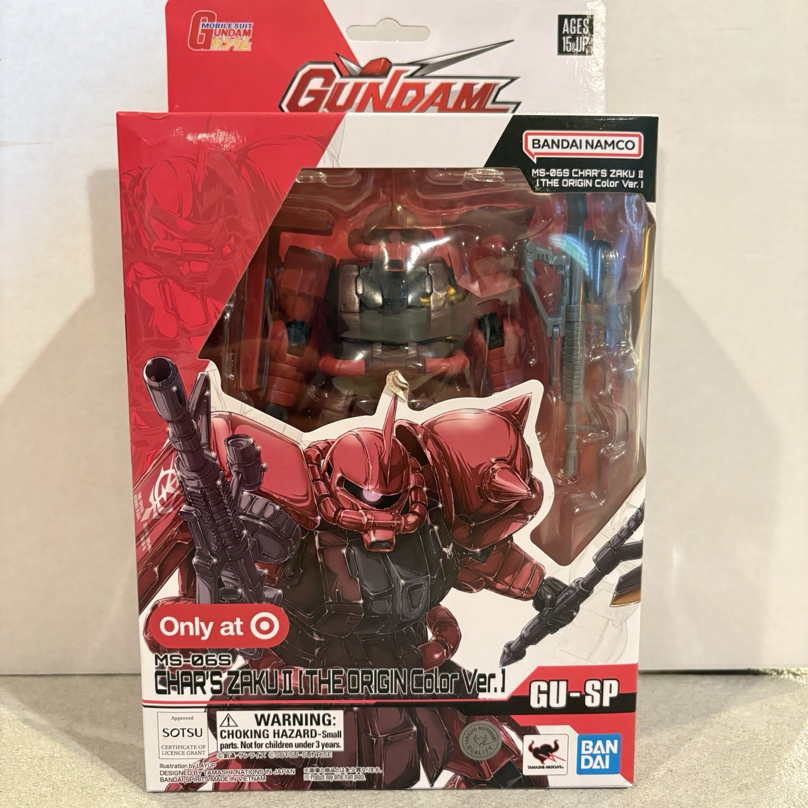 Bandai Gundam Universe MS-06S Char&rsquo;s Zaku 2 (Origin Ver.) GU-SP Target Exclusive