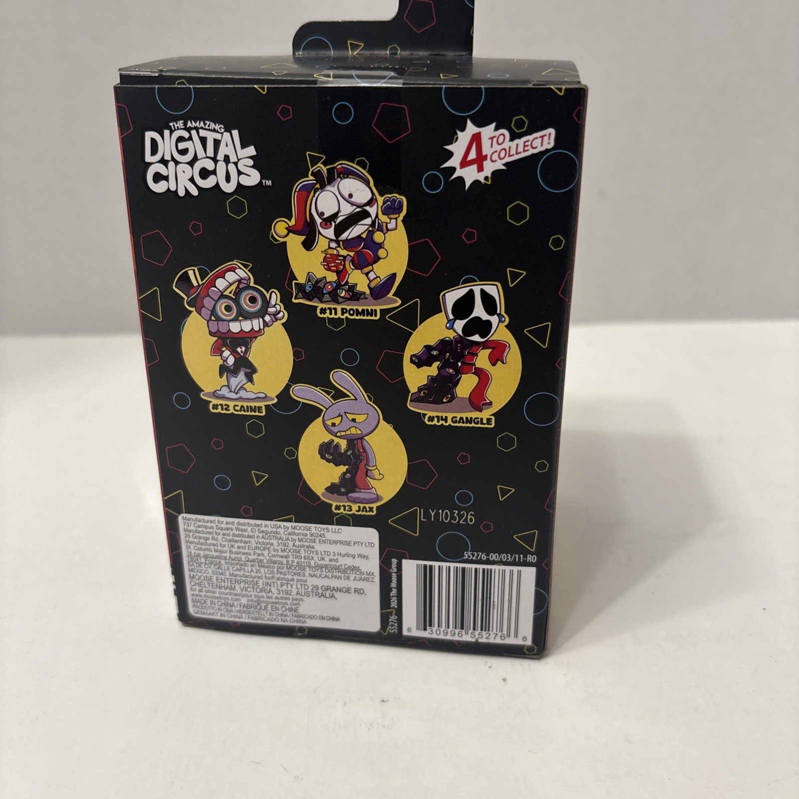 The Amazing Digital Circus Abstracted CAINE TADC 4” Vinyl Moose Toys IN HAND