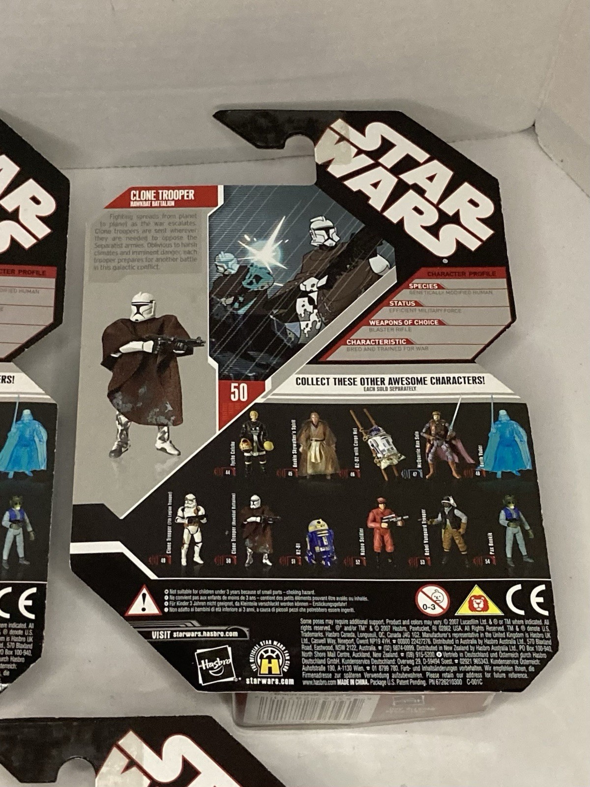 Star Wars 30th Anniversary Clone Trooper Hawkbat Battalion #50 Poncho 2007 New