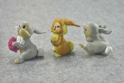 Catoon Bambi Thumper Plastic Assorted 7 pcs Figures Cake Topper Party Gift Toys