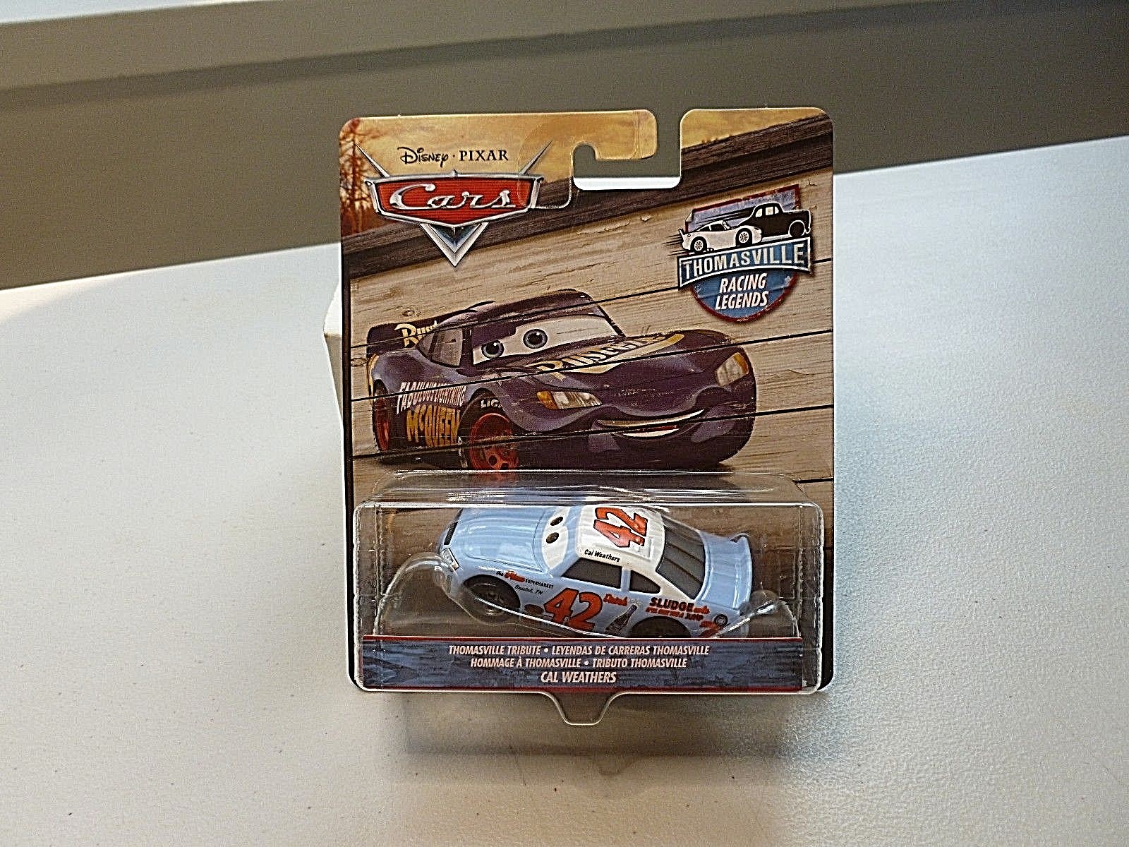 DISNEY PIXAR CARS THOMASVILLE RACING LEGENDS CAL WEATHERS#42 DIECAST VEHICLE NEW