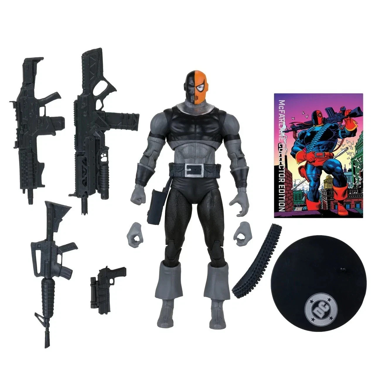 McFarlane DC Deathstroke 7&Prime; Action Figure – Platinum Collector Edition Chase