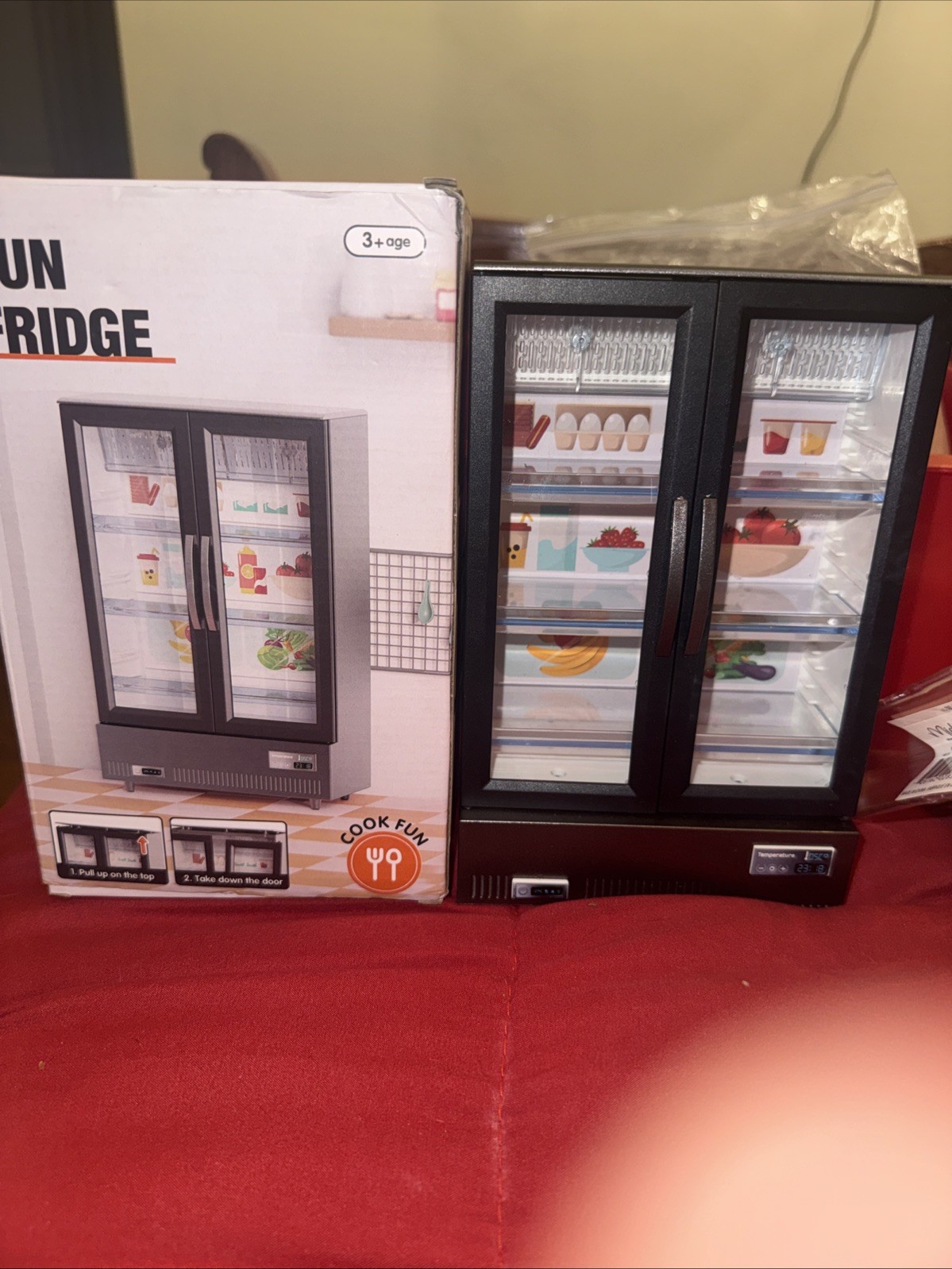 1/12 Scale Fun Fridge For 6&Prime; Action Figure & Dollhouse Miniatures