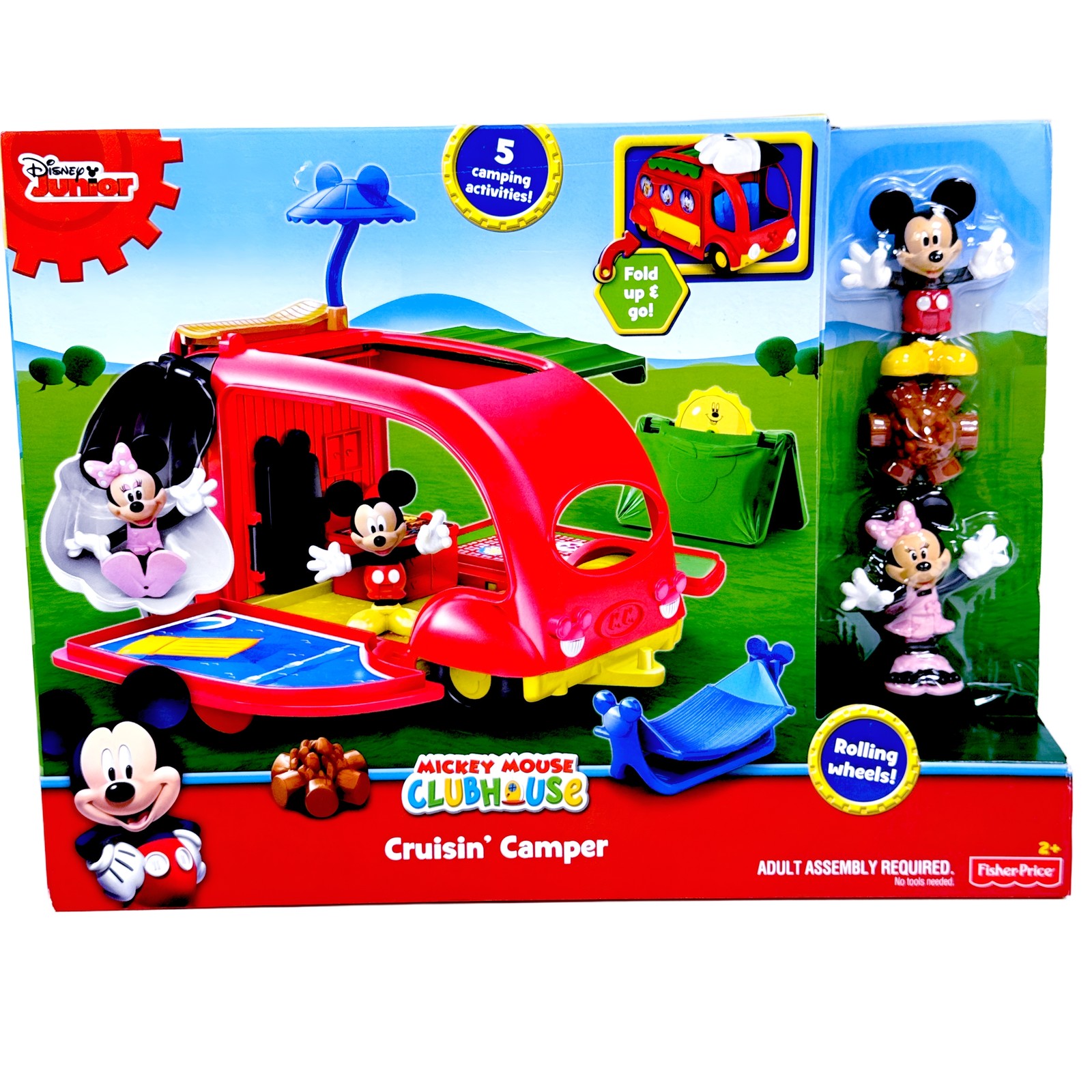 Disney Mickey Mouse Clubhouse Cruisin Camper Playset Outdoor Adventures Toy 2+
