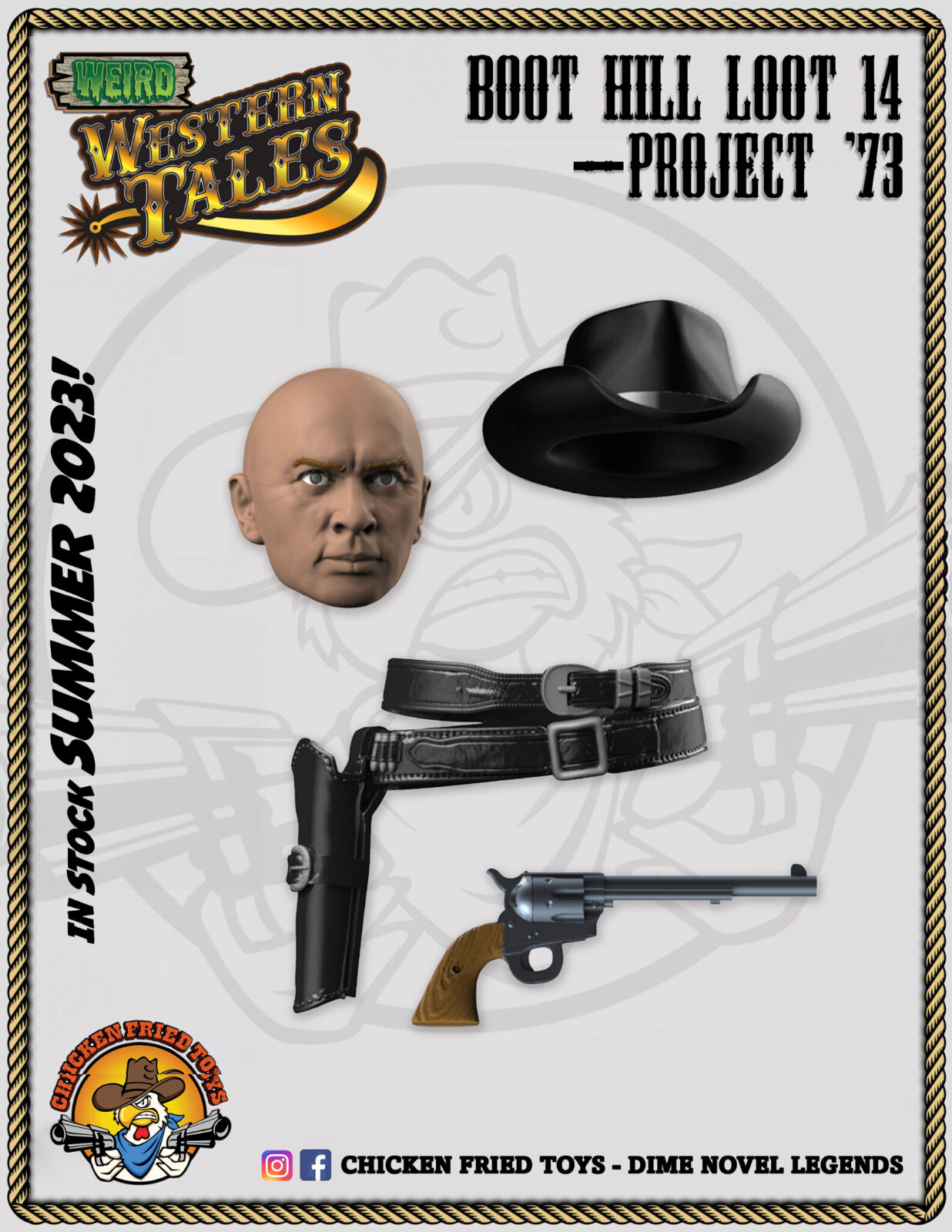 Dime Novel Legends 1:18 scale (4&Prime;) Boot Hill Loot pack #14