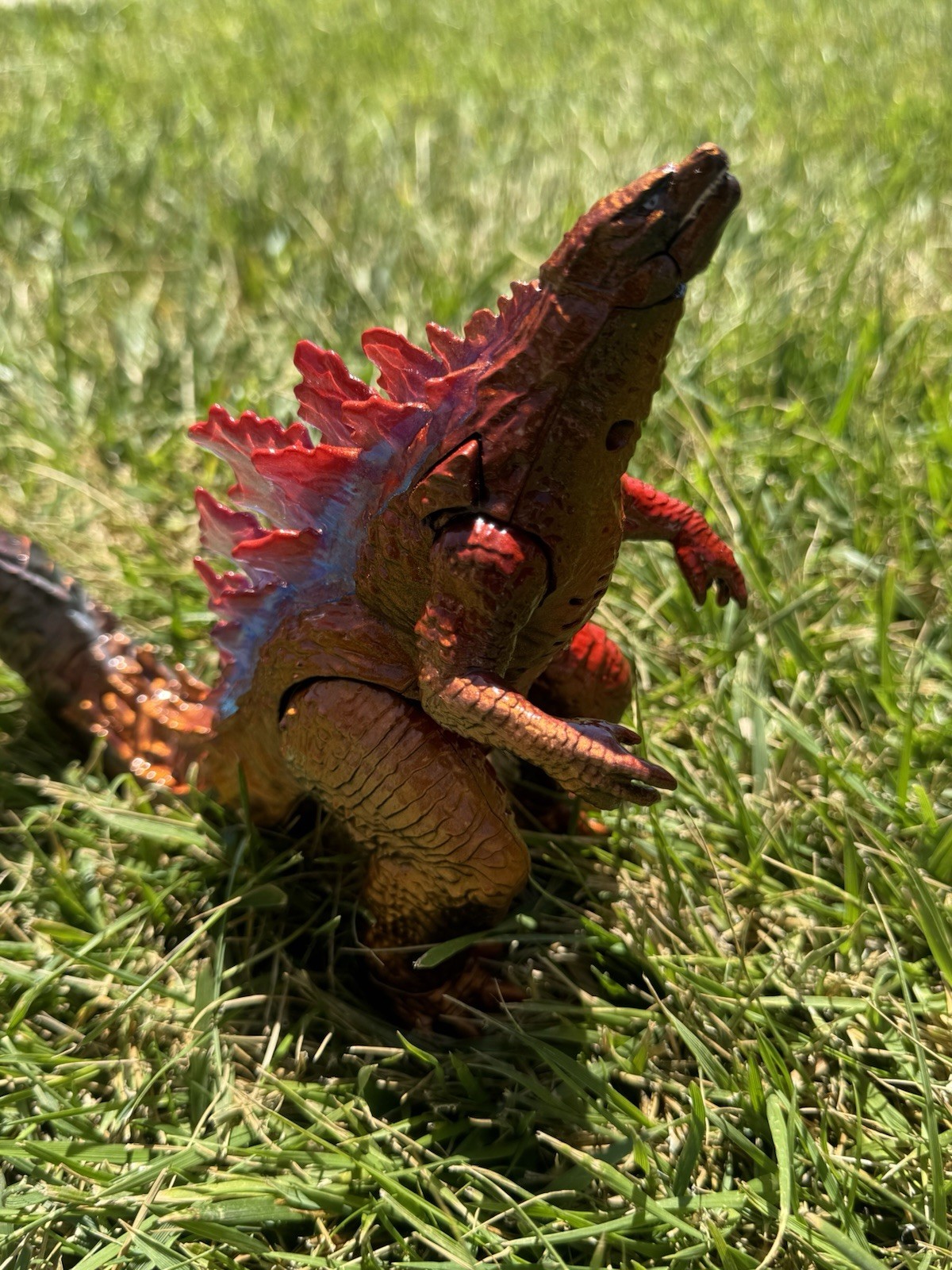 Custom Burning Godzilla Sufubi Style Paint Very Unique Item One Of A Kind