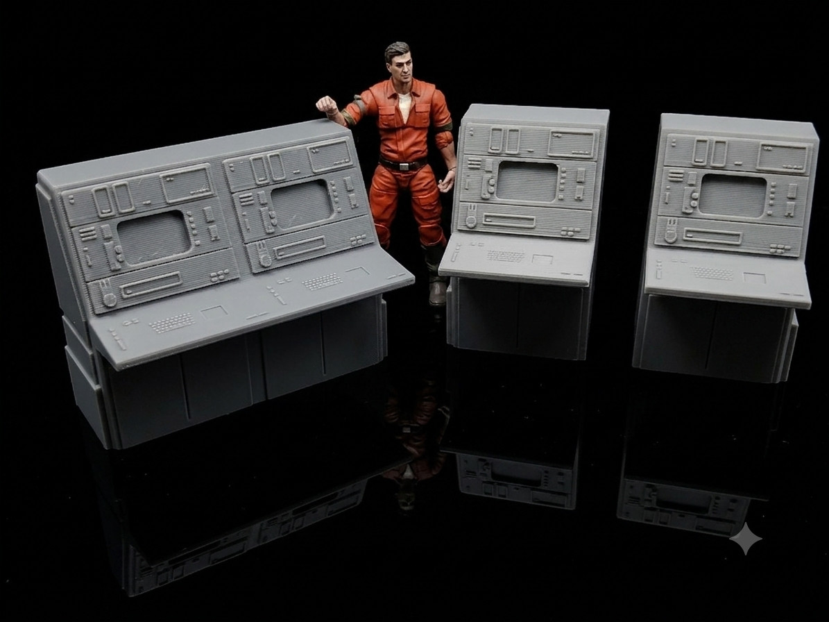 STAR DESTROYER COMPUTER 1:18 scale 3.75&Prime; STAR WARS SCI FI FIGURE DIORAMA