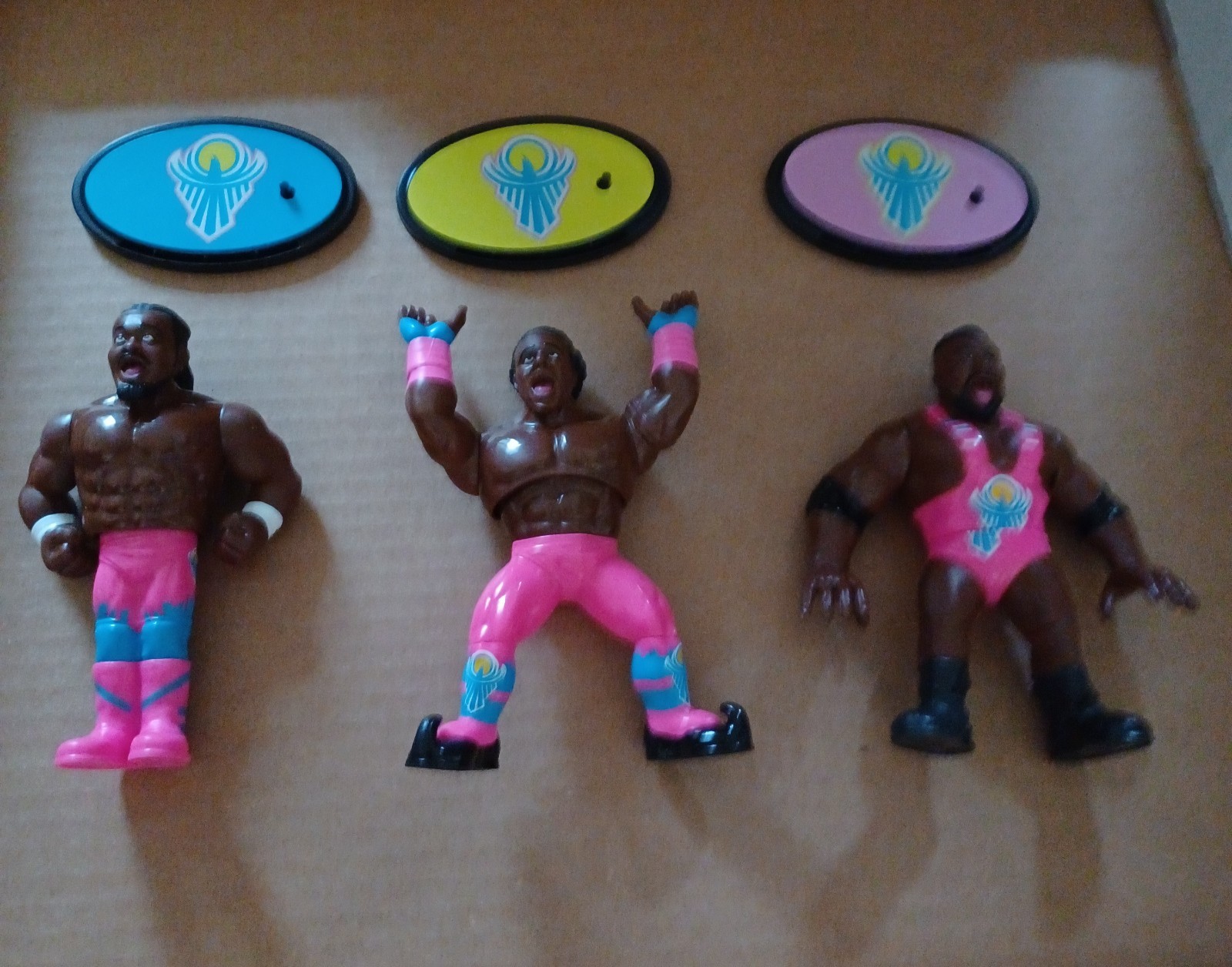 wwf hasbro wwe mattel retros series 5 set of 3 new day figures