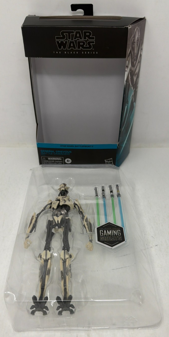 Star Wars The Black Series Gaming Greats General Grievous 6&Prime; Action Figure CIB!
