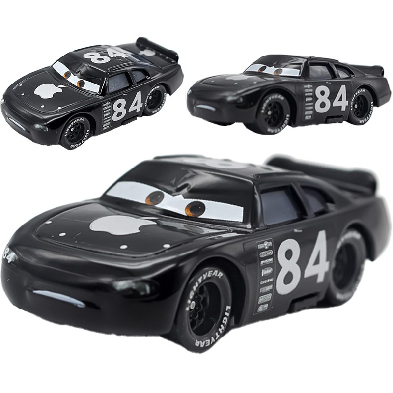 2PCS Disney Pixar Car Black Apple Mack Hauler Truck+NO.84 Car Die-cast 1:55 Toys