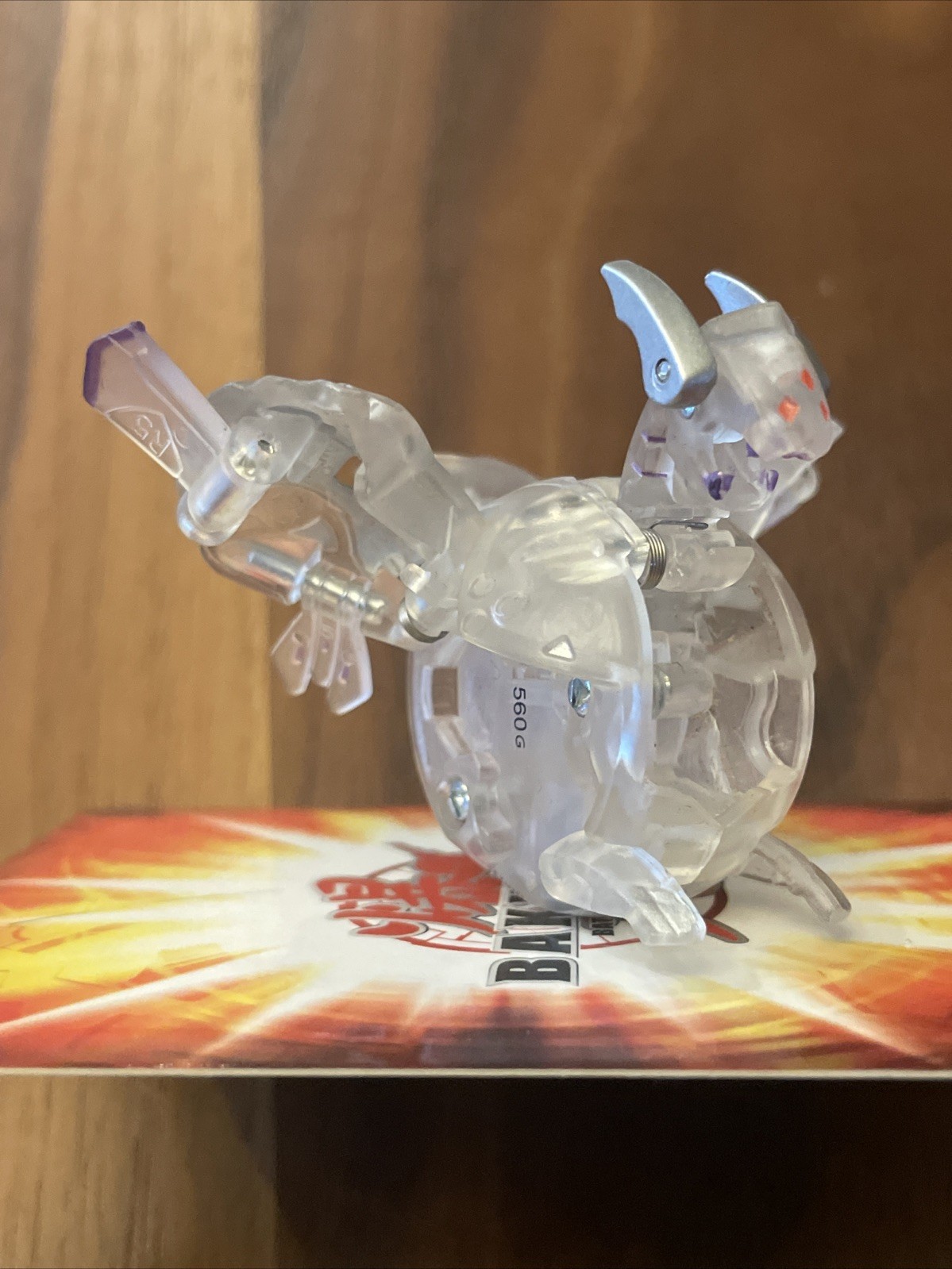 Bakugan Foxbat TRANSPARENT BakuClear New Vestroia 560g Battle Brawlers