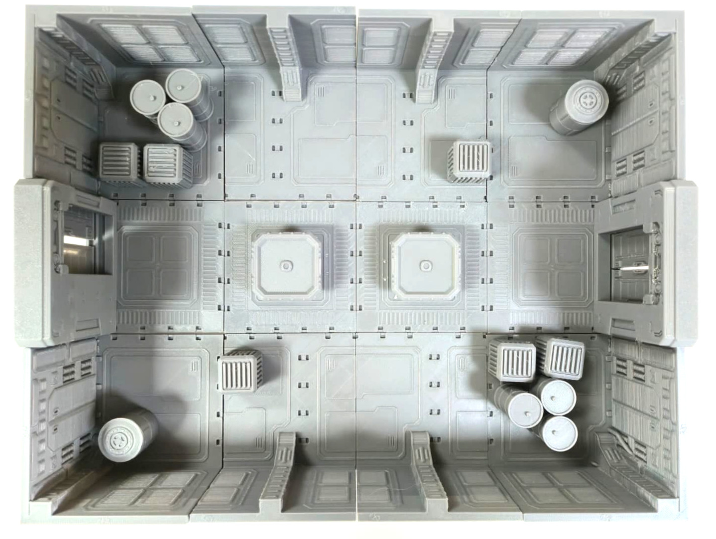 Modular Sci-Fi Interiors & Tactical Sliding Blast Doors for 28mm-32mm Wargaming