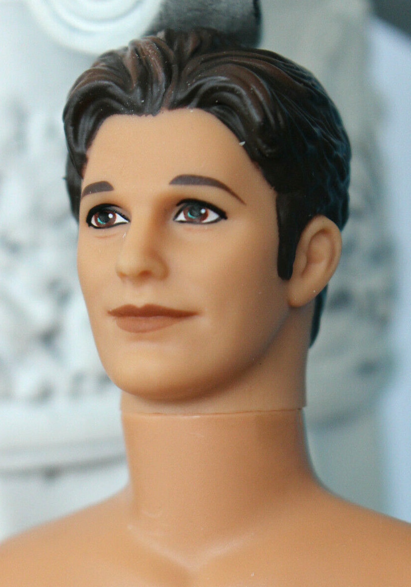 Nude Ken Doll Valentine Date Boyfriend Brunette Articulated DBox4 OOAK Mattel