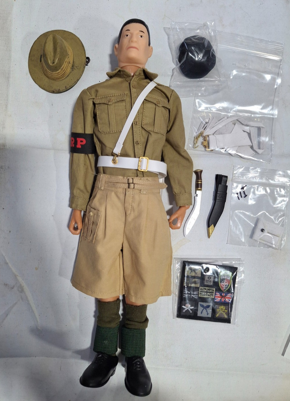 Custom 1/6 Scale Gurkha Army Military Police MP 12&Prime; Action Figure LF-46