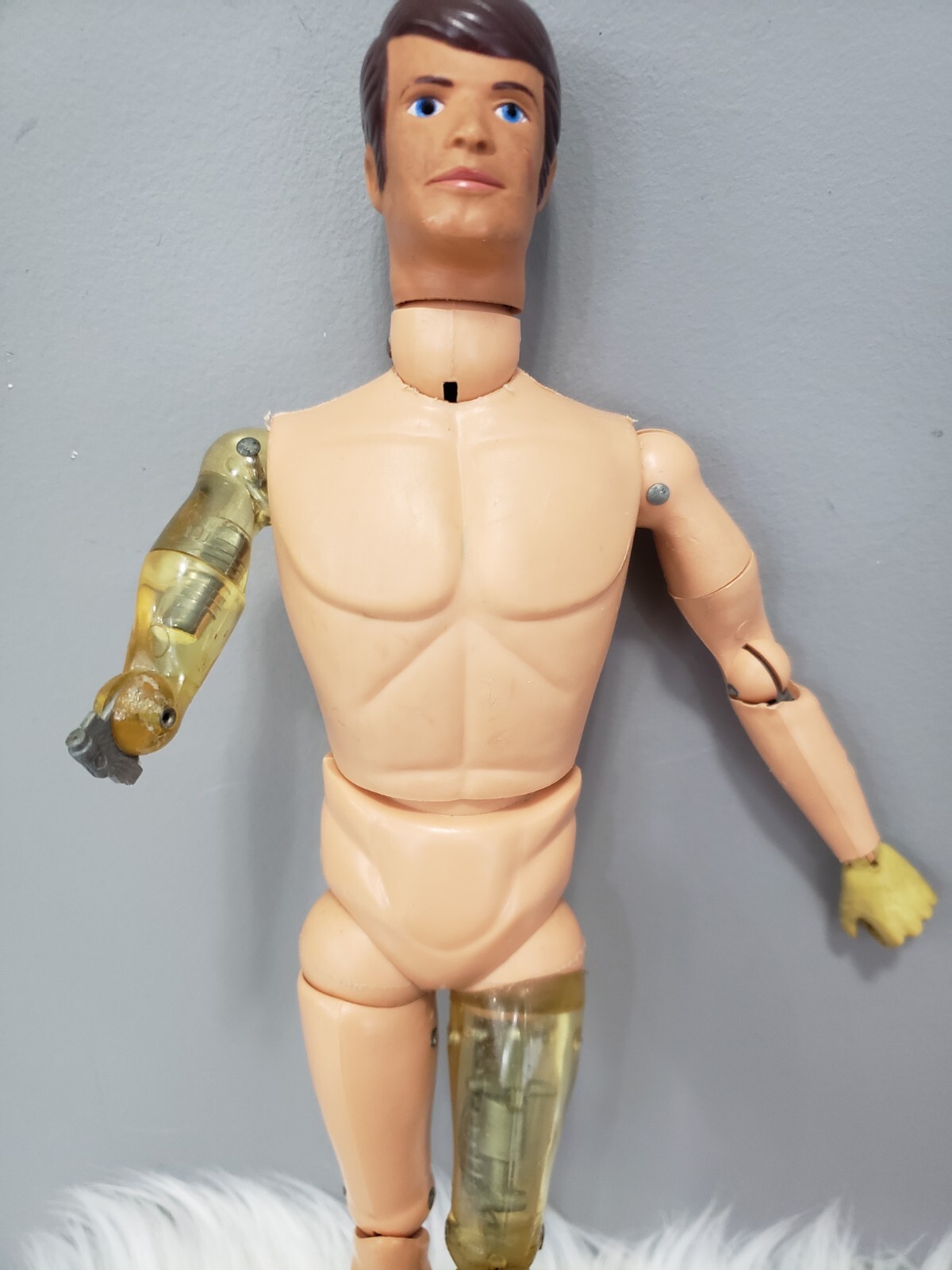 READ 1964 GI JOE MIKE POWERS ATOMIC MAN Action Figure Jumpsuit Camouflage Poncho