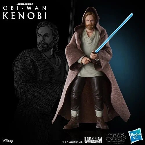Star Wars The Black Series Obi-Wan Kenobi (Wandering Jedi) 6-Inch Action Figure