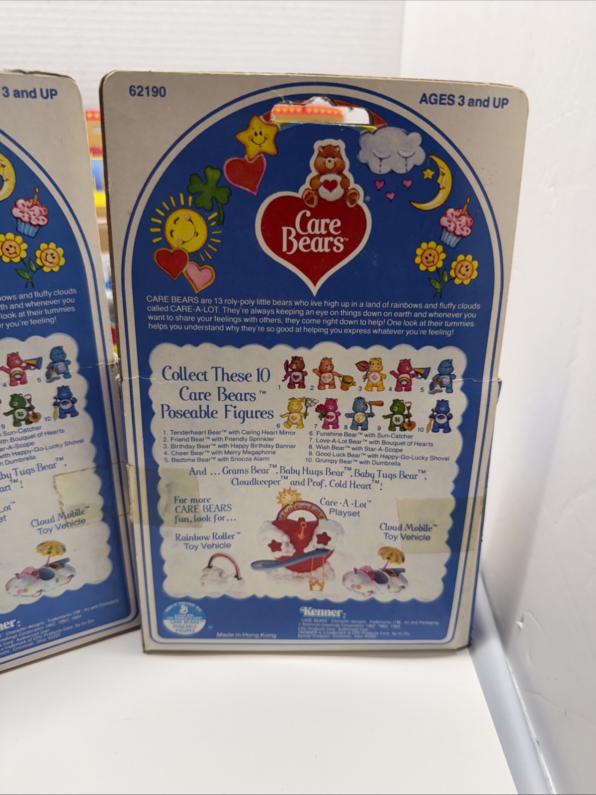 Cheer Bear Merry Megaphone Good Luck Bedtime Care Bears Cousins 1980 Kenner Lot