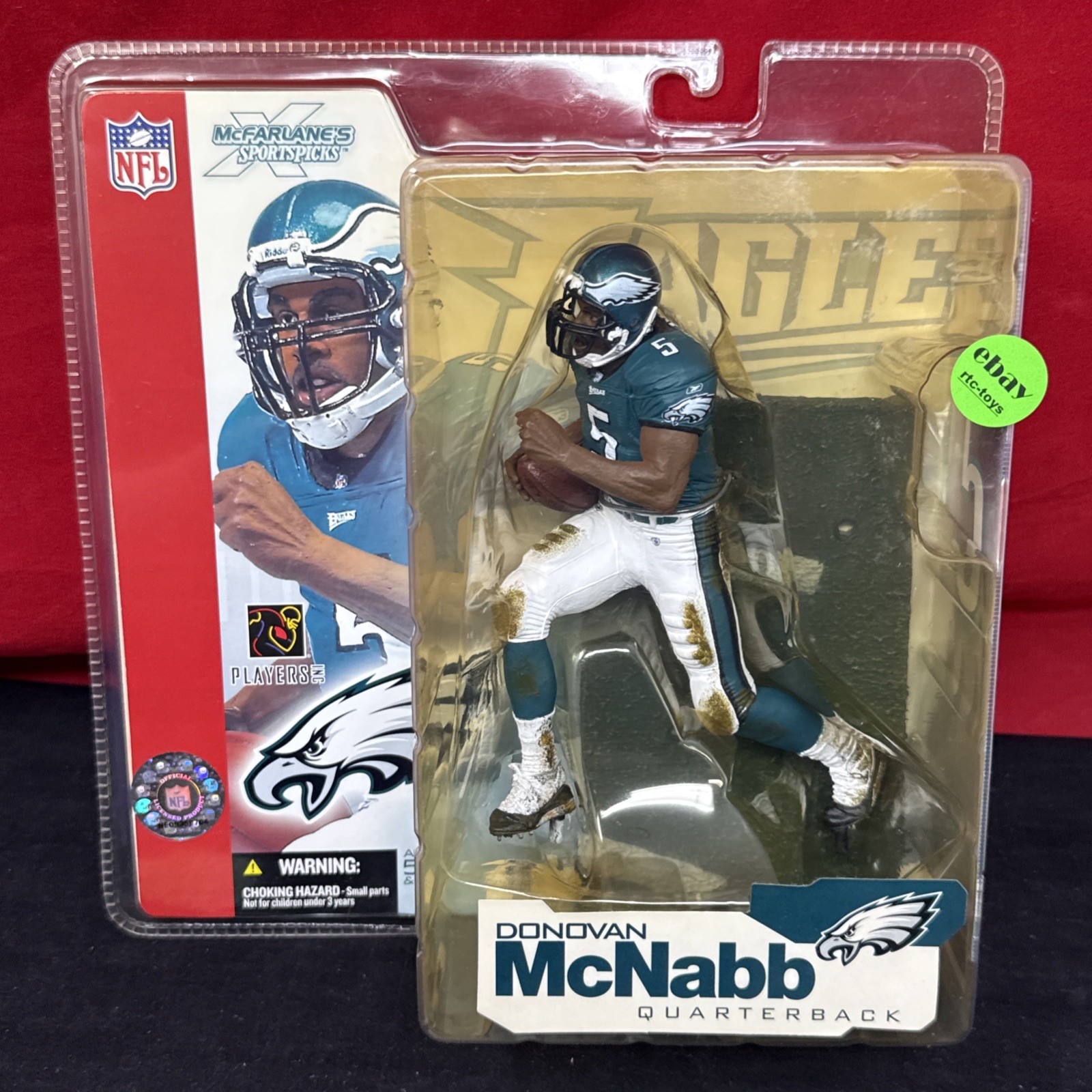 McFarlane NFL Donovan McNabb Philadelphia Eagles Series 4 Green Jersey New 2002