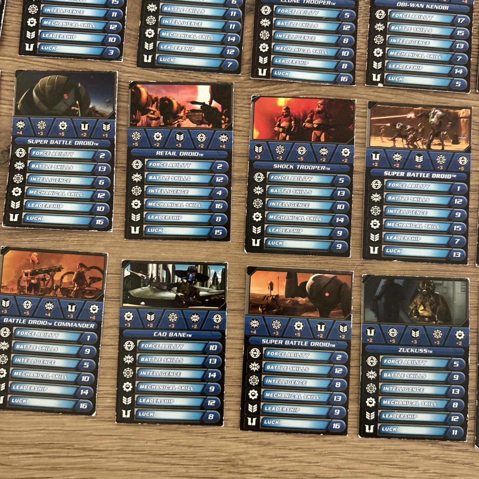 Star Wars Clone Wars Galactic Battle Game Cards Lot of 24