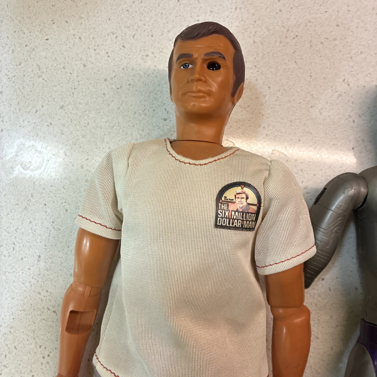1973 Kenner Bionic Man, Bionic Woman & Maskatron, 2 Outfits, & Critical Arm IP