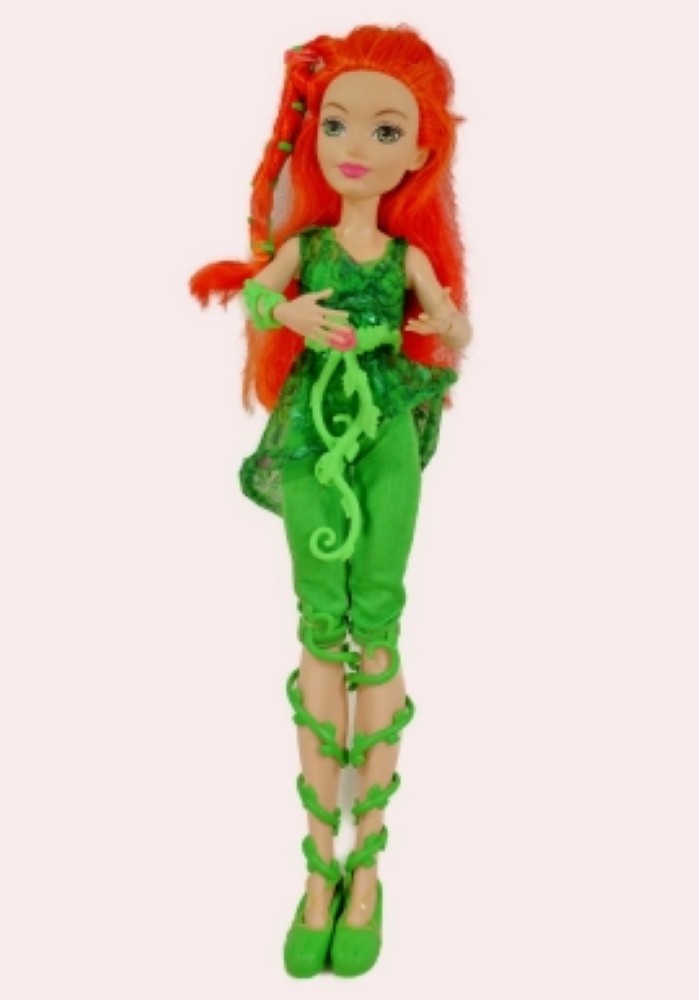 Mattel DC Super Hero Girls 2015 Pooison Ivy Batman Viallan Doll 12&Prime; posable