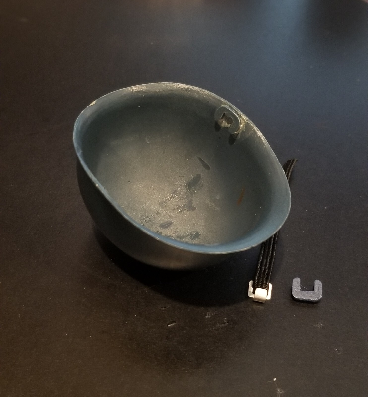 GI Joe 3D printed replacement helmet lug, D lug in green, blue, black & white
