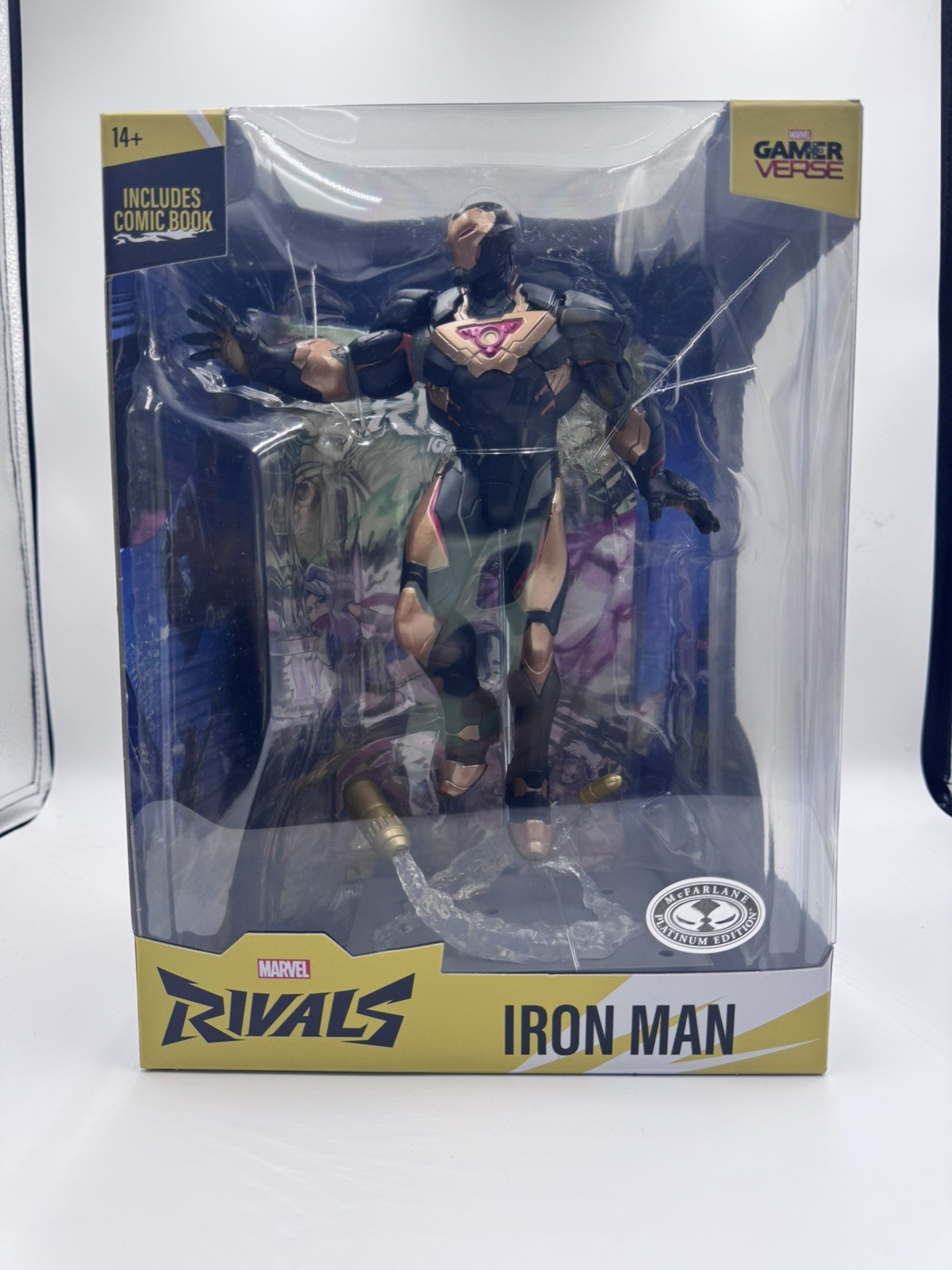 McFarlane Marvel Rivals Iron Man PLATINUM EDITION CHASE Black & Gold 1:6 Statue