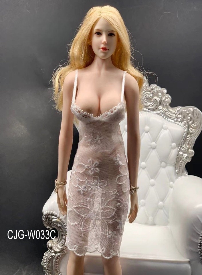 1:6 CJG-W033 Perspective Lace Night Dress Model 12 » Figure Accessories