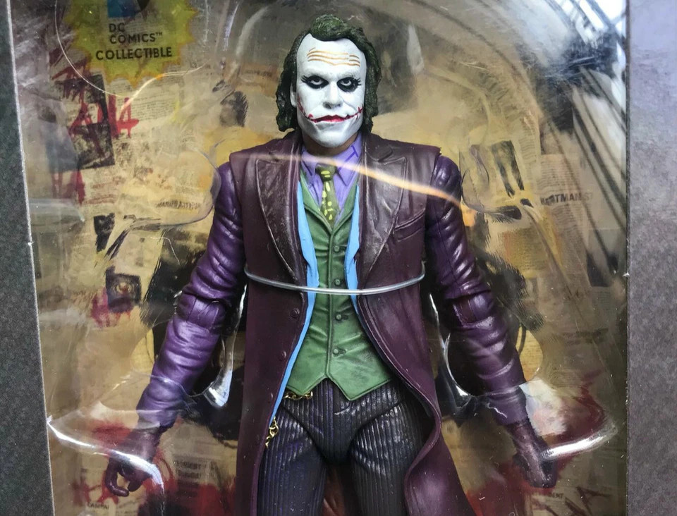 NECA DC Comics Batman Dark Knight Heath Ledger Joker 7&Prime; Action Figure Toy Boxed